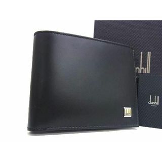 ダンヒル(Dunhill)の■新品■未使用■ dunhill ダンヒル レザー 二つ折り 財布 ウォレット 札入れ カード入れ メンズ ブラック系 AX5693 (長財布)