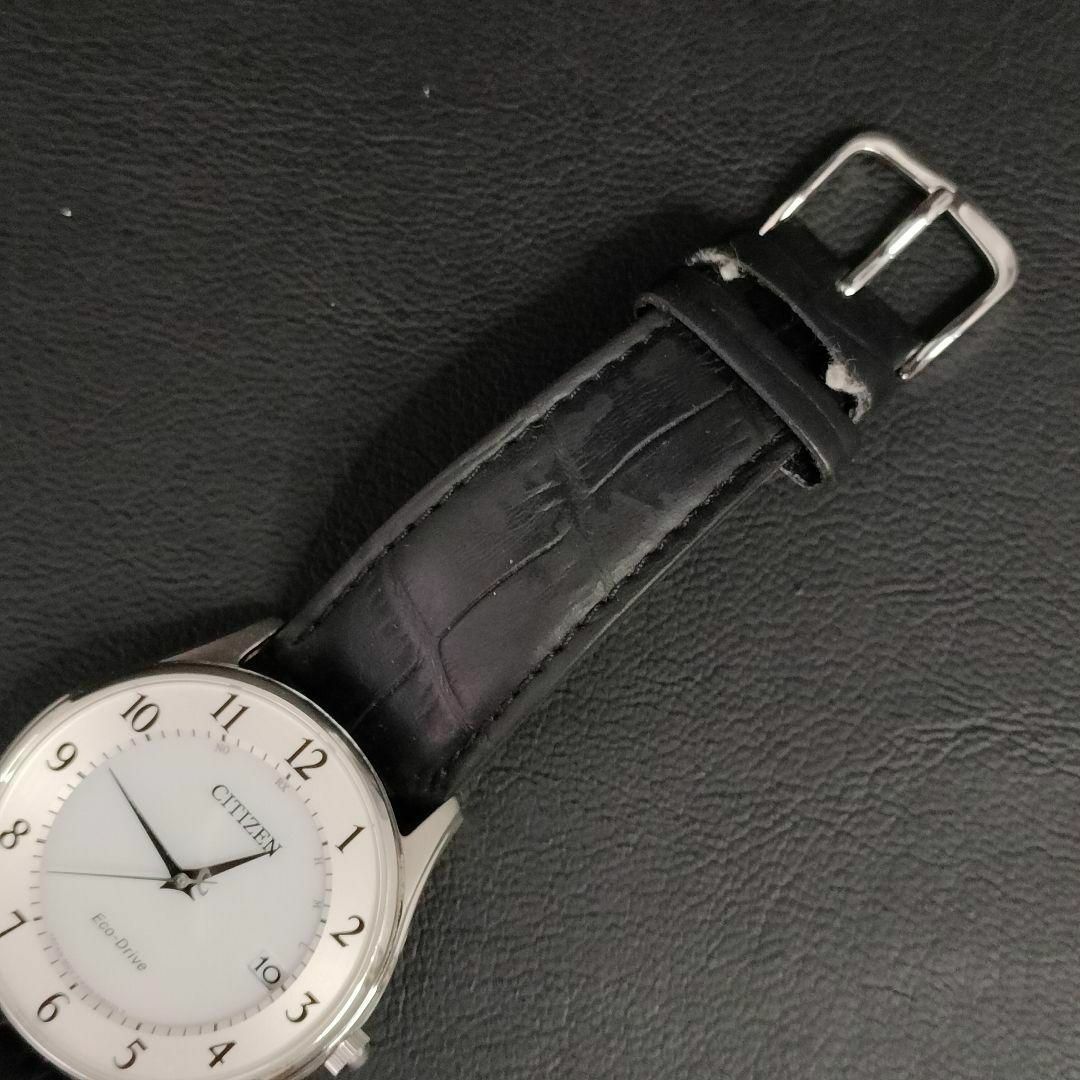 CITIZEN(シチズン)の美品【稼働品】CITIZEN　シチズンコレクション　ホワイト　ブラック　ソーラー メンズの時計(腕時計(アナログ))の商品写真