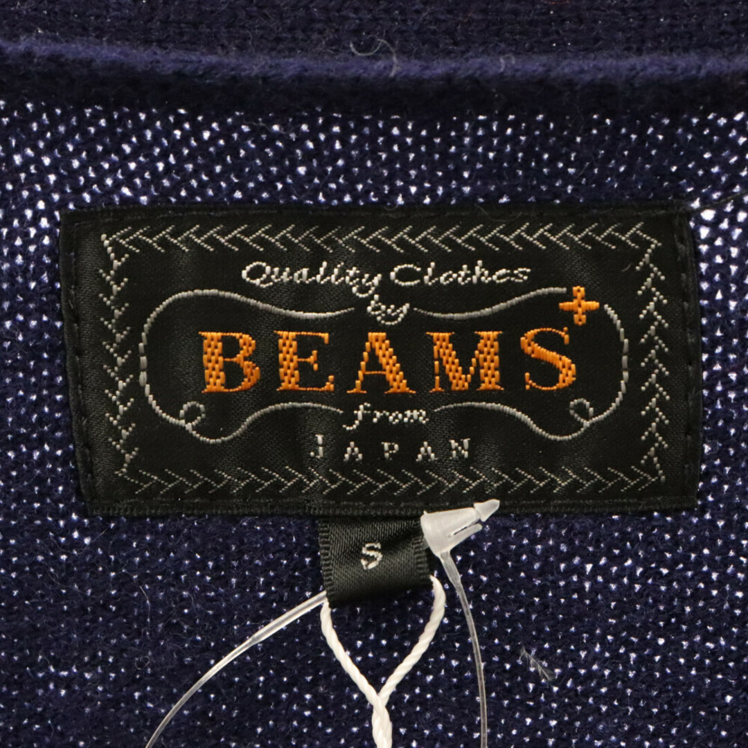 BEAMS(ビームス)のBEAMS ビームス BEAMS PLUSビームスプラス Vネック アーガイル ウール カーディガン 11‐15‐1041‐048 ネイビー メンズのトップス(カーディガン)の商品写真