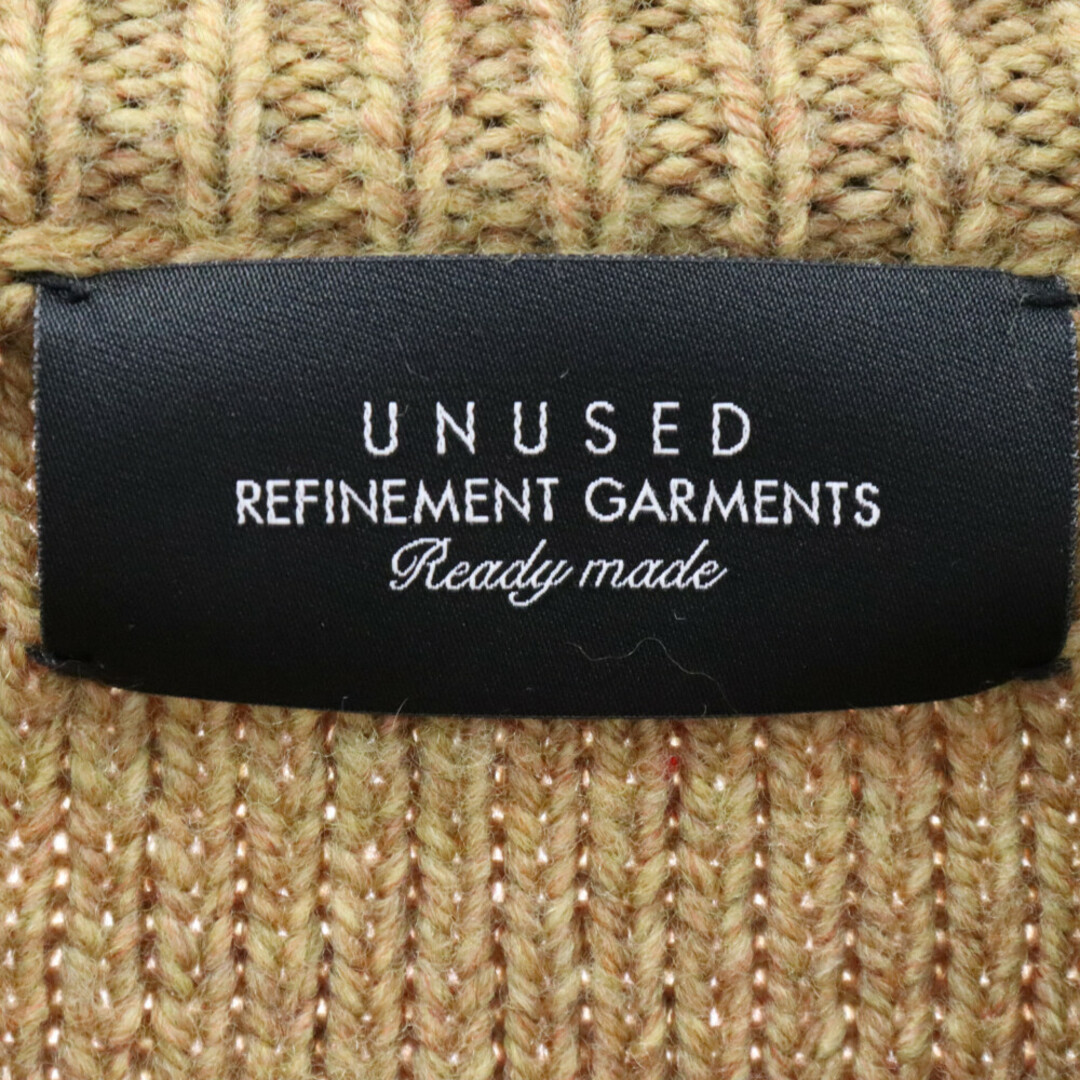 UNUSED(アンユーズド)のUNUSED アンユーズド Half zip sweater US2365 ハーフジップ ニットセーター ブラウン メンズのトップス(ニット/セーター)の商品写真