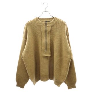 アンユーズド(UNUSED)のUNUSED アンユーズド Half zip sweater US2365 ハーフジップ ニットセーター ブラウン(ニット/セーター)