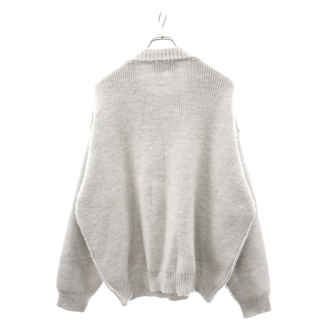 UNUSED(アンユーズド)のUNUSED アンユーズド Half zip sweater US2365 ハーフジップ ニットセーター グレー メンズのトップス(ニット/セーター)の商品写真