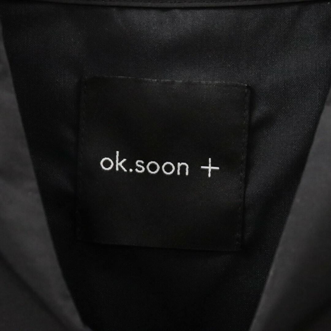 ok.soon オクスン ロングコート アウター 3211037 ブラック メンズのジャケット/アウター(フライトジャケット)の商品写真