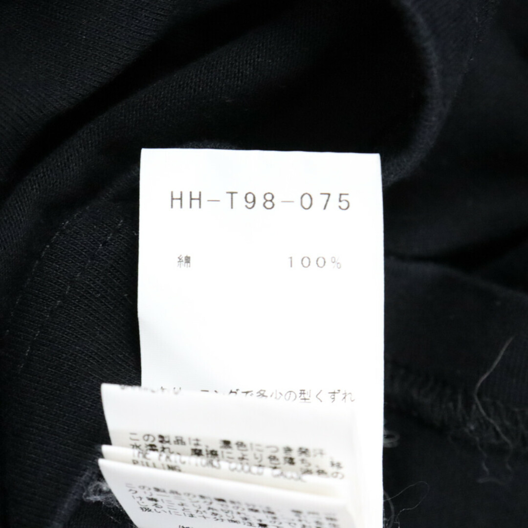 Yohji Yamamoto(ヨウジヤマモト)のYohji Yamamoto POUR HOMME ヨウジヤマモト プールオム 19SS×NEW ERA ニューエラ ロゴ刺繍 半袖Tシャツ カットソー HH-T98-075 ブラック メンズのトップス(Tシャツ/カットソー(半袖/袖なし))の商品写真