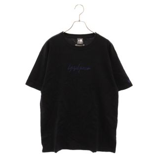 Yohji Yamamoto POUR HOMME ヨウジヤマモト プールオム 19SS×NEW ERA ニューエラ ロゴ刺繍 半袖Tシャツ カットソー HH-T98-075 ブラック