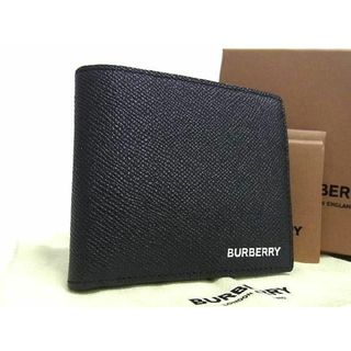 ■新品■未使用■ BURBERRY バーバリー レザー 二つ折り 財布 ウォレット メンズ ブラック系 BJ2510 