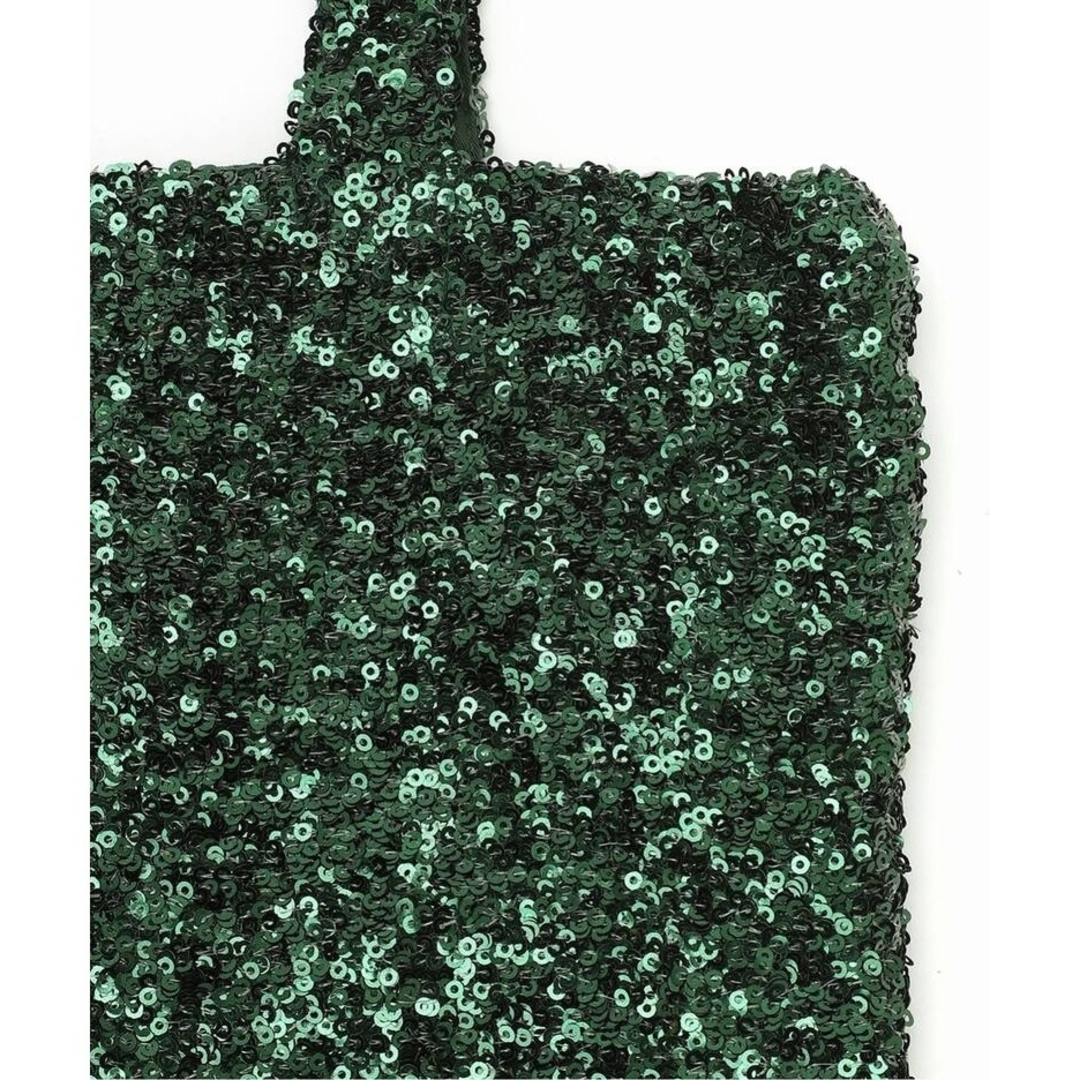 Spick & Span(スピックアンドスパン)の新品【Uhr / ウーア】別注Spangle Tote Bag グリーン レディースのバッグ(トートバッグ)の商品写真