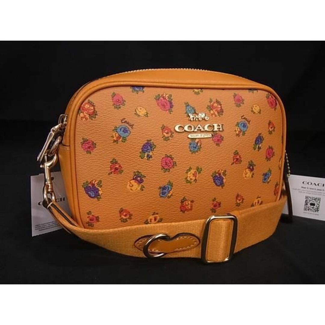 COACH(コーチ)の■新品■未使用■ COACH コーチ C9938 PVC フラワー 花柄 ショルダーバッグ クロスボディ ポシェット オレンジ系 BI1675  レディースのバッグ(その他)の商品写真