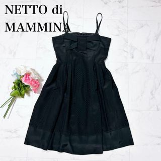 ネットディマミーナ(NETTO di MAMMINA)の■NETTO di MAMMINA キャミワンピース リボン ドレスワンピ(その他)