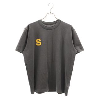 Sacai サカイ 青山店限定 ロゴ刺繍 コットン クルー ネック 半袖 Tシャツ グレー 23-0671S