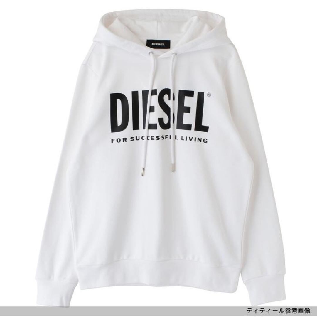 DIESEL(ディーゼル)のDIESEL パーカー L 00SAQJ 0BAWT S－GIR ホワイト メンズのトップス(パーカー)の商品写真