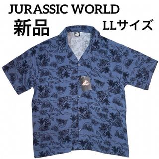 JURASSIC WORLD  アロハシャツ　半袖　LLサイズ　新品(シャツ)