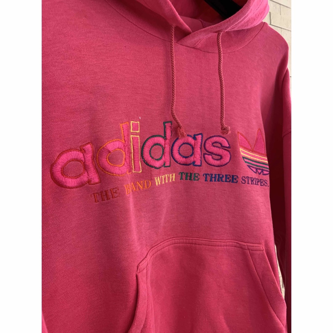 adidas(アディダス)のadidas originals ビンテージ　ピンク　パーカー　希少 レディースのトップス(パーカー)の商品写真