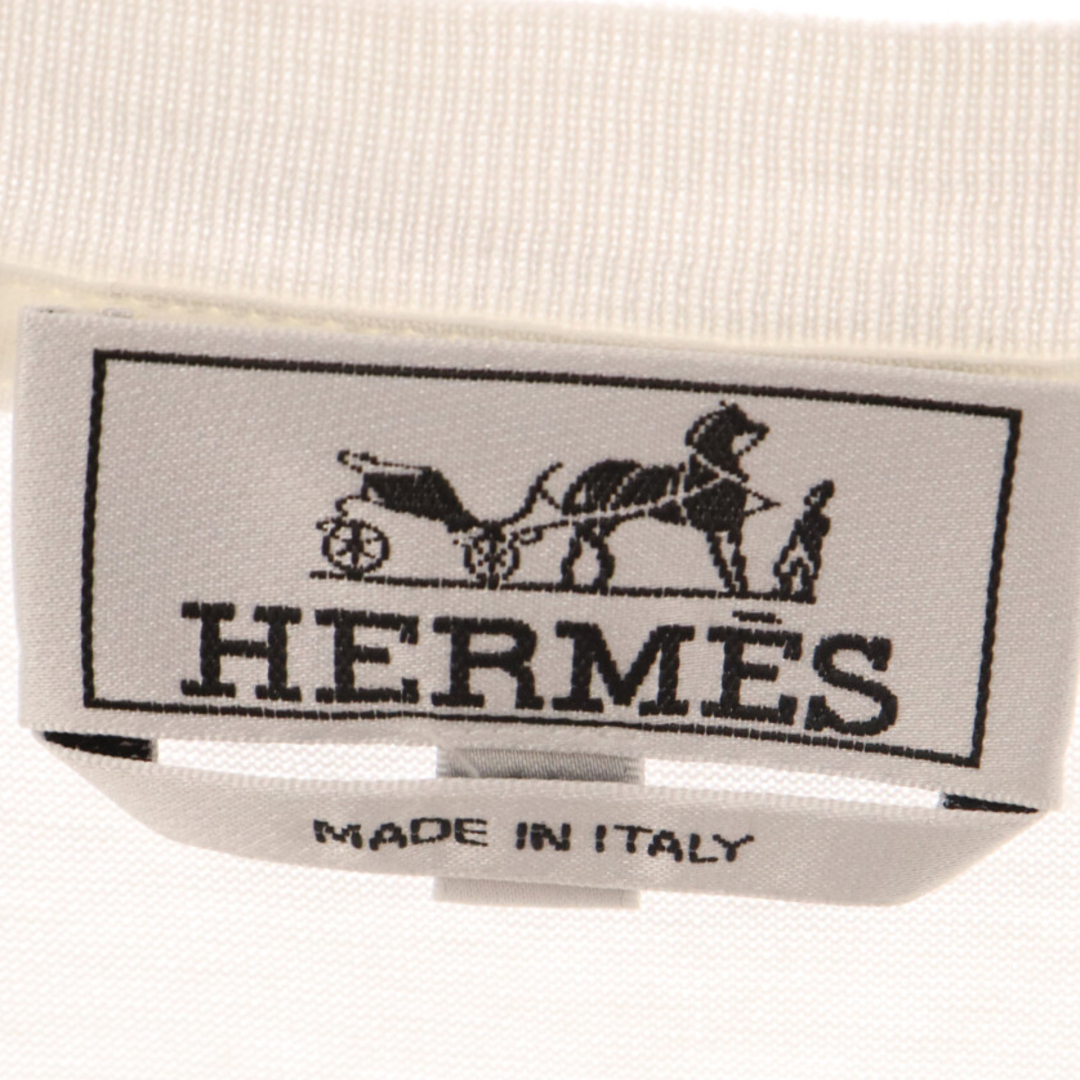 Hermes(エルメス)のHERMES エルメス カラーブロック 切り替え ポケット半袖Tシャツ カットソー ホワイト 31-5758 メンズのトップス(Tシャツ/カットソー(半袖/袖なし))の商品写真