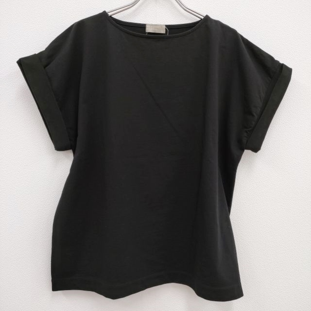 MARGARET HOWELL(マーガレットハウエル)のMARGARET HOWELL 578-2168007 サイズ2 ワイド 半袖Ｔシャツ カットソー 22SS ブラック レディース マーガレットハウエル【中古】4-0428S♪ レディースのトップス(カットソー(半袖/袖なし))の商品写真