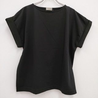 MARGARET HOWELL - MARGARET HOWELL 578-2168007 サイズ2 ワイド 半袖Ｔシャツ カットソー 22SS ブラック レディース マーガレットハウエル【中古】4-0428S♪