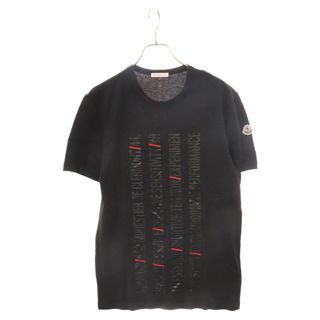 モンクレール(MONCLER)のMONCLER モンクレール 20SS S/S T-SHIRTS ロゴプリント 半袖Tシャツ ブラック F10918C73710(Tシャツ/カットソー(半袖/袖なし))