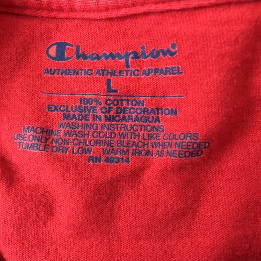Champion(チャンピオン)のメンズ  古着 Champion半袖Tシャツ  L メンズのトップス(Tシャツ/カットソー(半袖/袖なし))の商品写真