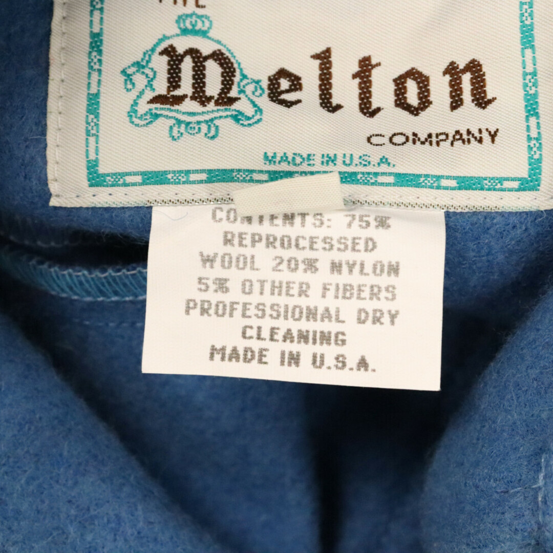 MELTON COMPANY メルトンカンパニー ハーフボタン プルオーバー メルトンシャツ 長袖シャツ ブルー メンズのトップス(シャツ)の商品写真