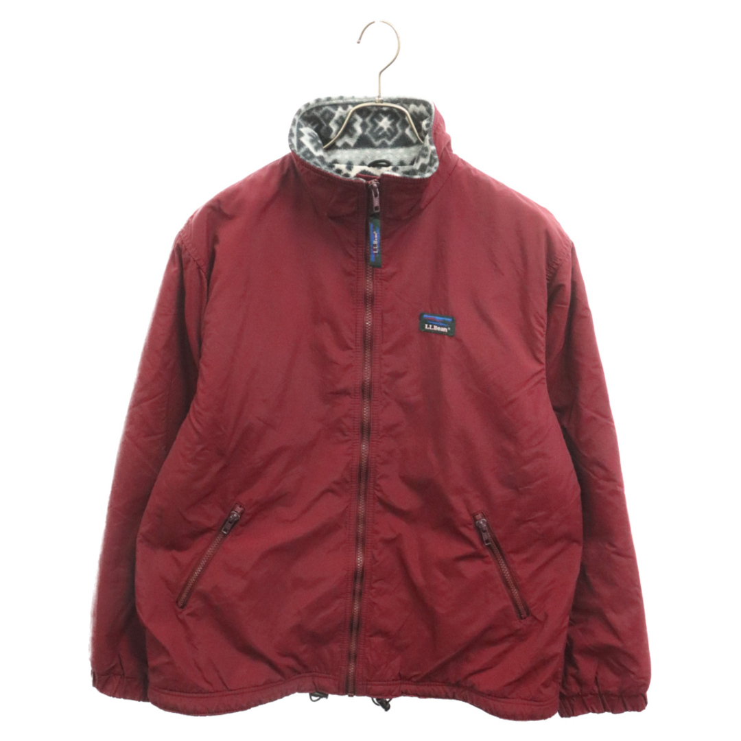 L.L.Bean(エルエルビーン)のL.L.Bean エルエルビーン 70～80S WARM-UP JACKET ノルディック柄フリース ウォームアップ ジップアップジャケット レッド メンズのジャケット/アウター(フライトジャケット)の商品写真