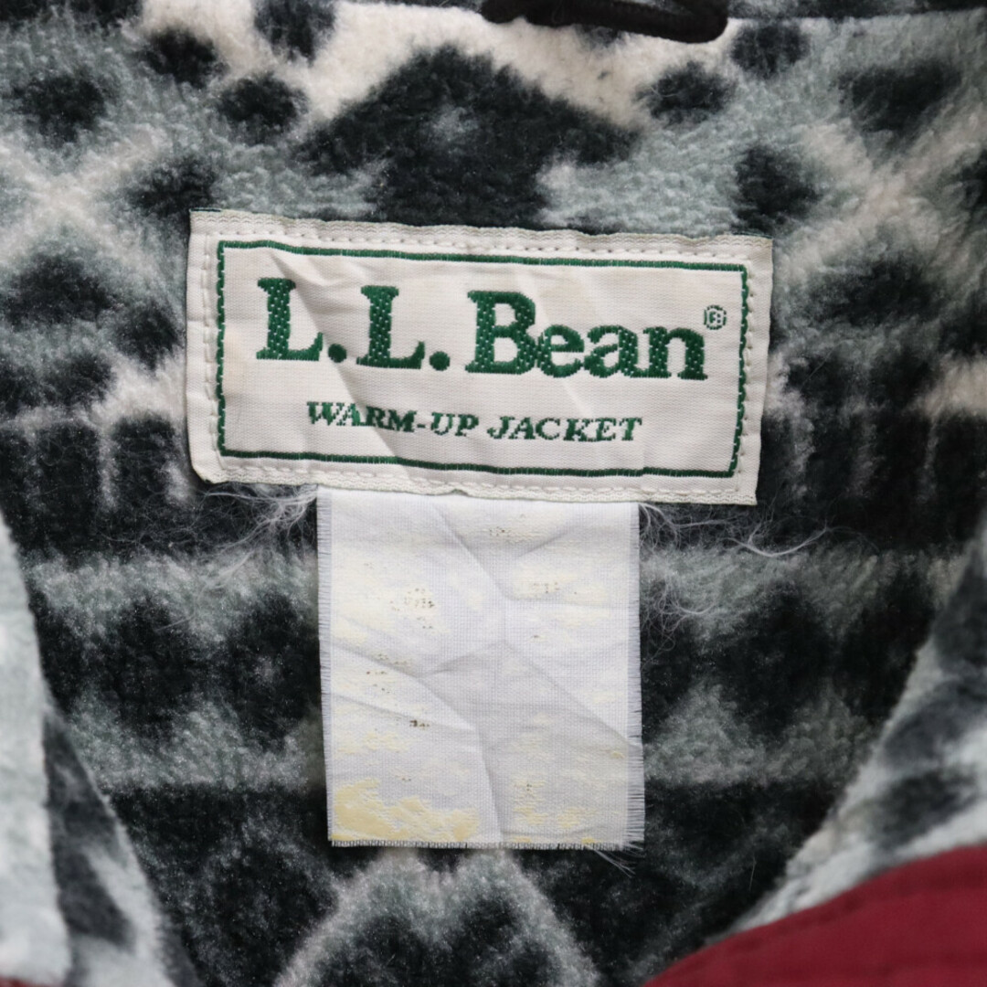 L.L.Bean(エルエルビーン)のL.L.Bean エルエルビーン 70～80S WARM-UP JACKET ノルディック柄フリース ウォームアップ ジップアップジャケット レッド メンズのジャケット/アウター(フライトジャケット)の商品写真