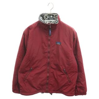 エルエルビーン(L.L.Bean)のL.L.Bean エルエルビーン 70～80S WARM-UP JACKET ノルディック柄フリース ウォームアップ ジップアップジャケット レッド(フライトジャケット)