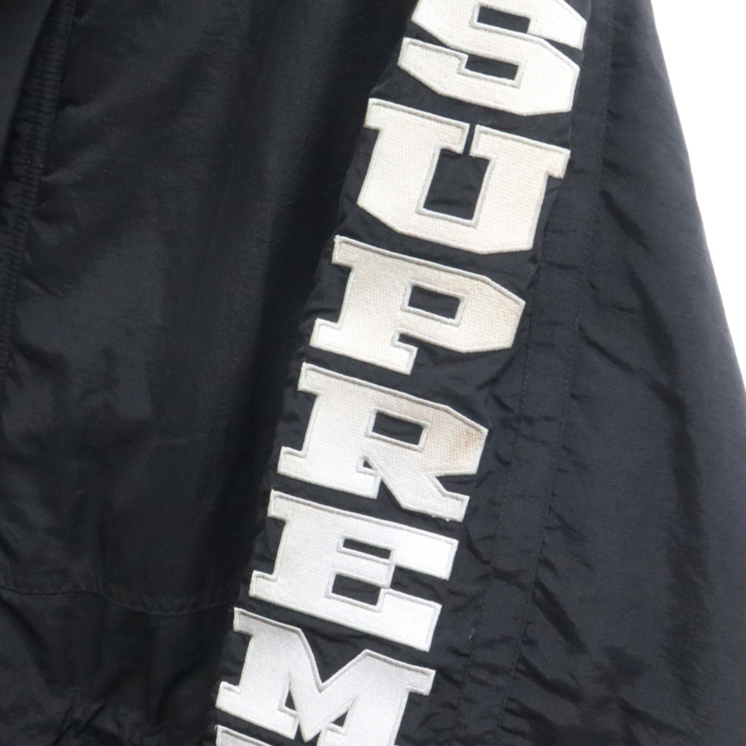 Supreme(シュプリーム)のSUPREME シュプリーム 18AW Sleeve Logo Sideline Parka スリーブロゴ サイドライン パーカ 中綿 ジップアップ ジャケット ブラック メンズのジャケット/アウター(フライトジャケット)の商品写真