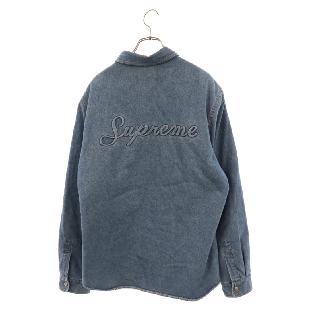 Supreme(シュプリーム)のSUPREME シュプリーム 18AW Sherpa Lined Denim Shirt シェルパ ラインド ボア デニム 長袖シャツ ジャケット インディゴ メンズのジャケット/アウター(Gジャン/デニムジャケット)の商品写真