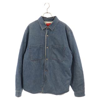 シュプリーム(Supreme)のSUPREME シュプリーム 18AW Sherpa Lined Denim Shirt シェルパ ラインド ボア デニム 長袖シャツ ジャケット インディゴ(Gジャン/デニムジャケット)