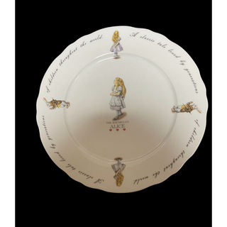 フシギノクニノアリス(ふしぎの国のアリス)の未使用◆マクミランアリス大皿 27cm 不思議の国のアリス プレート 皿(食器)
