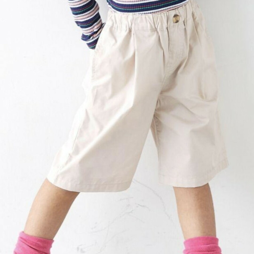 １２０★タック入りハーフパンツ★新品 キッズ/ベビー/マタニティのキッズ服男の子用(90cm~)(パンツ/スパッツ)の商品写真