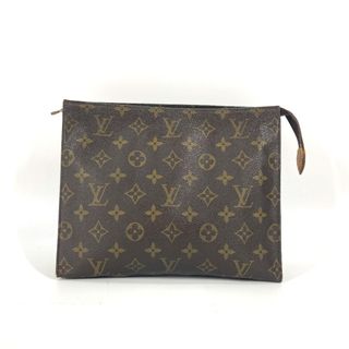 ルイヴィトン(LOUIS VUITTON)のルイヴィトン LOUIS VUITTON ポッシュトワレ26 M47542 モノグラム メイクポーチ 化粧ポーチ セカンドバッグ カバン ポーチ モノグラムキャンバス ブラウン(ポーチ)