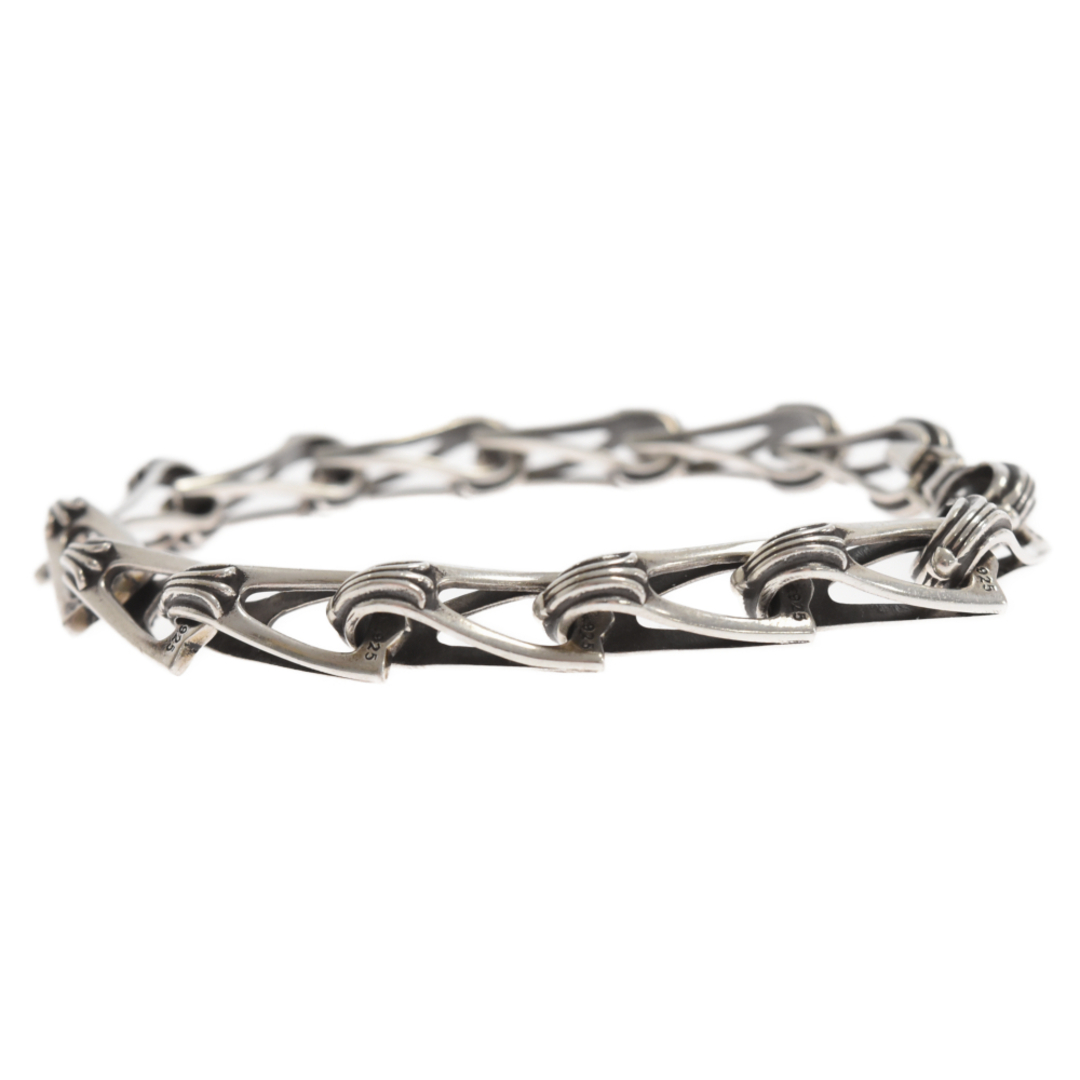 Chrome Hearts(クロムハーツ)のCHROME HEARTS クロムハーツ WINDOW CHAIN ウインドウ チェーン シルバーブレスレット バングル シルバー メンズのアクセサリー(ブレスレット)の商品写真