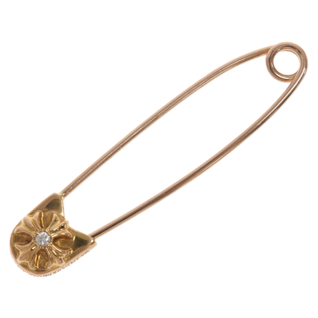 Chrome Hearts(クロムハーツ)のCHROME HEARTS クロムハーツ 22K SAFETY PIN L DIA/22Kラージセーフティピン 1ダイヤ/ゴールドネックレストップ メンズのアクセサリー(ネックレス)の商品写真