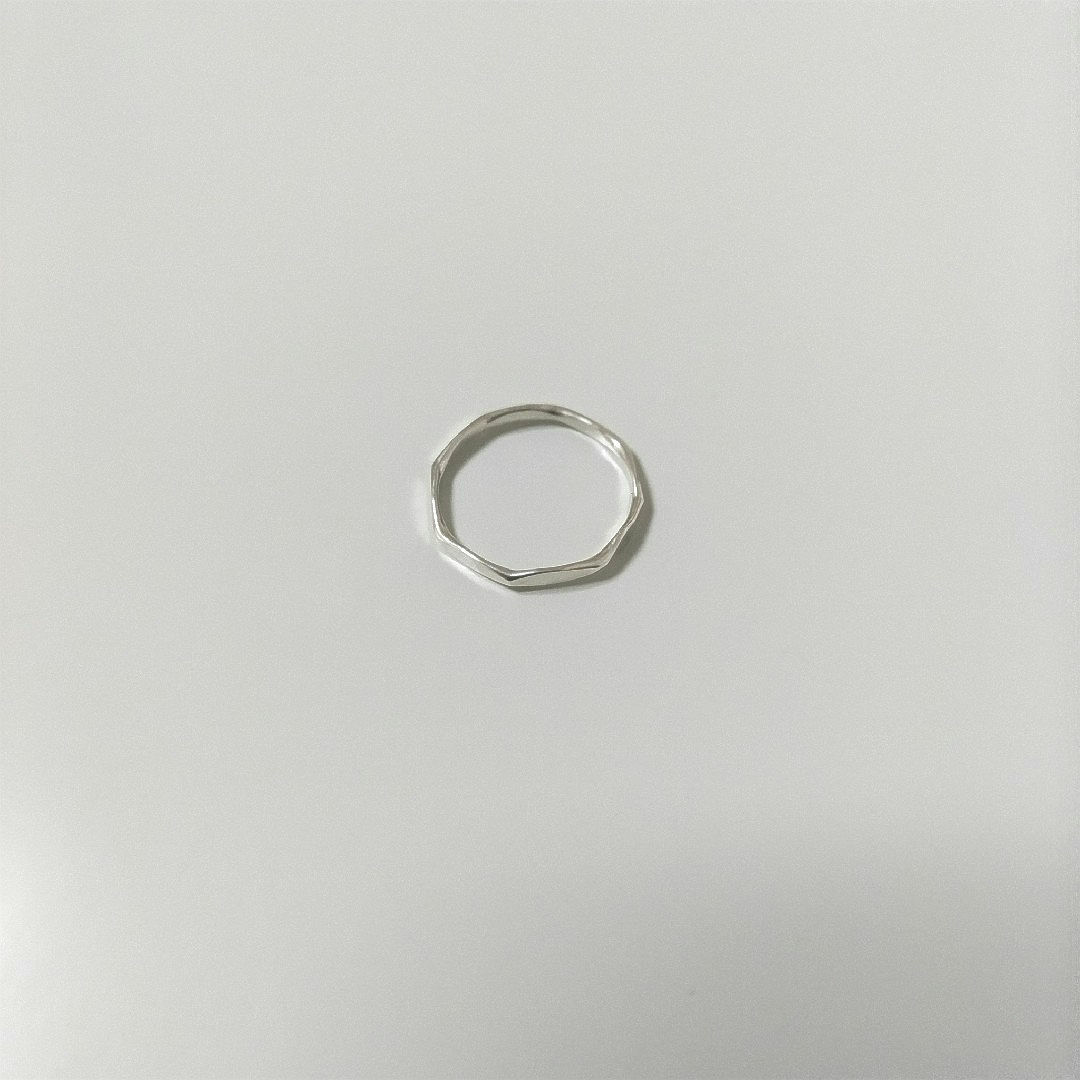 シルバーリング ハチカク 4.5号 レディースのアクセサリー(リング(指輪))の商品写真