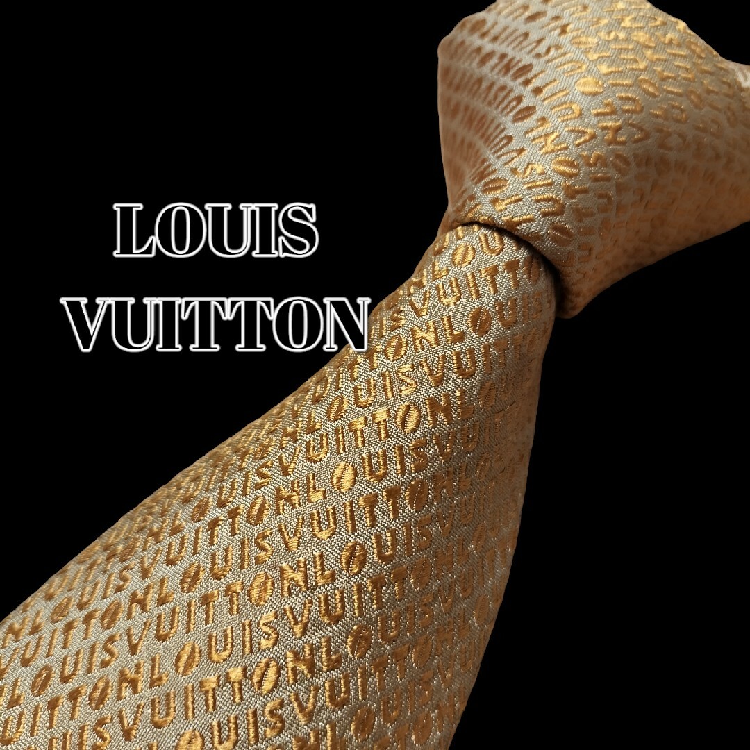 LOUIS VUITTON(ルイヴィトン)の★LOUIS VUITTON★　ルイヴィトン　総柄　イタリア製 メンズのファッション小物(ネクタイ)の商品写真