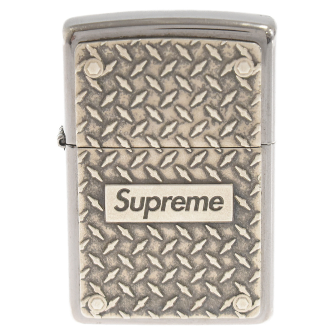 Supreme(シュプリーム)のSUPREME シュプリーム 19SS Diamond Plate Zippo ダイヤモンド プレート ジッポ ライター シルバー メンズのアクセサリー(その他)の商品写真