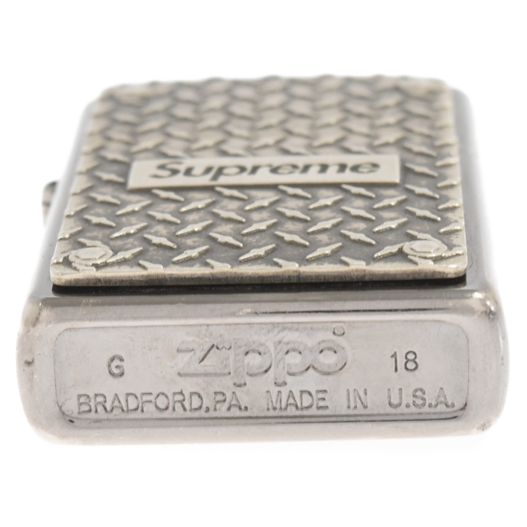 Supreme(シュプリーム)のSUPREME シュプリーム 19SS Diamond Plate Zippo ダイヤモンド プレート ジッポ ライター シルバー メンズのアクセサリー(その他)の商品写真