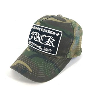 Chrome Hearts - クロムハーツ CHROME HEARTS カモフラ ロゴ 迷彩 FUCK 帽子 キャップ帽 ベースボール キャップ コットン グリーン