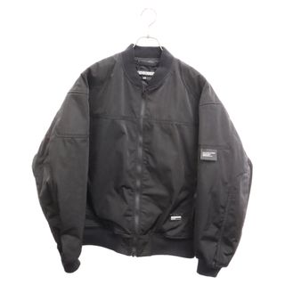 ネイバーフッド(NEIGHBORHOOD)のNEIGHBORHOOD ネイバーフッド SOLID RACING JACKET 241SNH-JKM01S ソリッド レーシングジャケット ジップアップブルゾン ブラック(フライトジャケット)