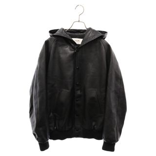 セリーヌ(celine)のCELINE セリーヌ 22AW HOODED CELINE JACKET IN SOFT LAMBSKIN フードロゴラムスキンレザージャケット 2EC25280D ブラック(フライトジャケット)