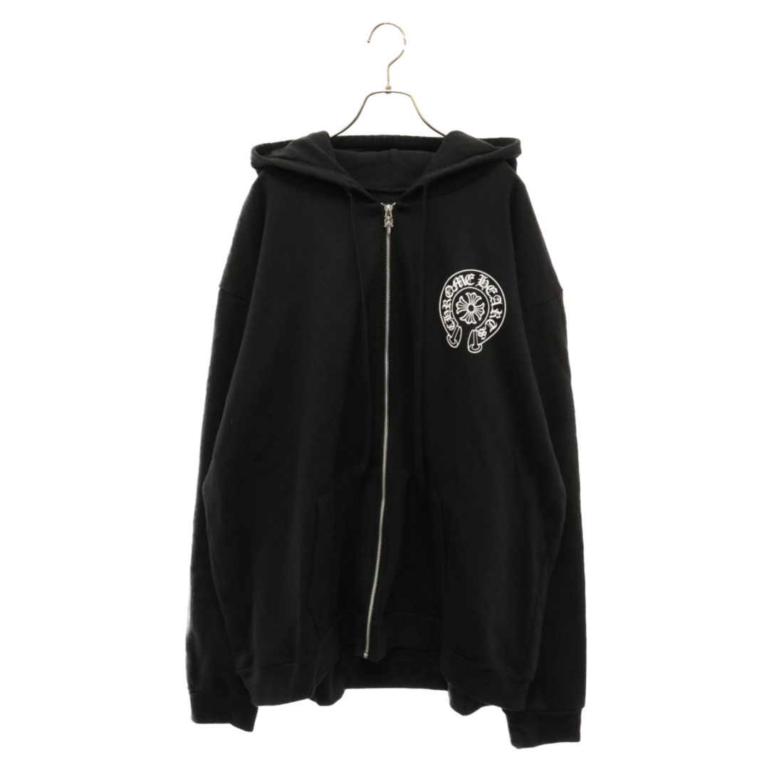 Chrome Hearts(クロムハーツ)のCHROME HEARTS クロムハーツ SWTSHRT HD ZIP LTD TOKYO 東京限定 ホースシュージップアップスウェットパーカー ブラック メンズのトップス(パーカー)の商品写真