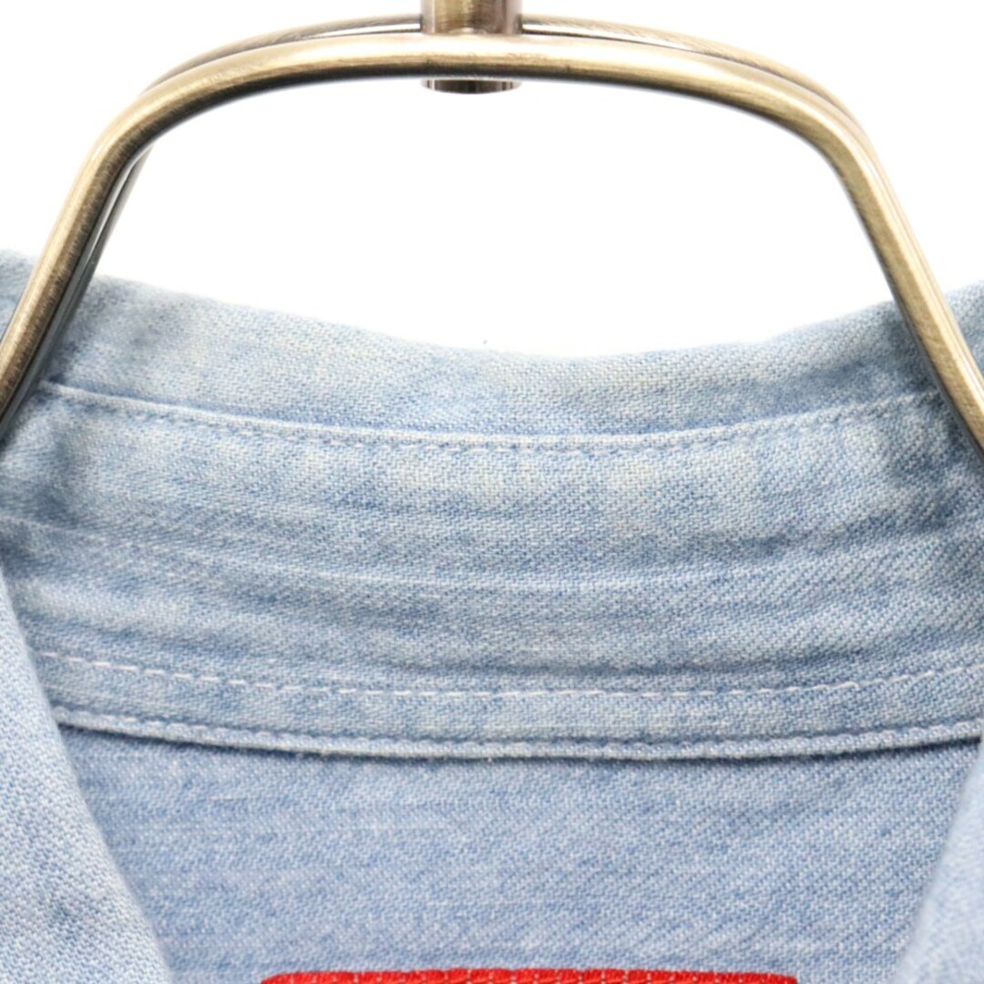 Supreme(シュプリーム)のSUPREME シュプリーム 14AW herringbone denim shirts ヘリンボーン デニム長袖シャツ ブルー メンズのトップス(シャツ)の商品写真