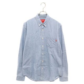 シュプリーム(Supreme)のSUPREME シュプリーム 14AW herringbone denim shirts ヘリンボーン デニム長袖シャツ ブルー(シャツ)