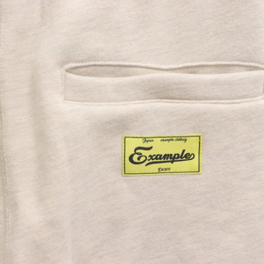 EXAMPLE エグザンプル ROUNDLOGO PATCH SIDE BUTTON SWEAT PANTS ロゴパッチスウェットパンツ ベージュ メンズのパンツ(その他)の商品写真