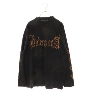 バレンシアガ(Balenciaga)のBALENCIAGA バレンシアガ 23SS デストロイ加工ヘビーメタル長袖カットソー 739783 T0VE1 ブラック(Tシャツ/カットソー(七分/長袖))