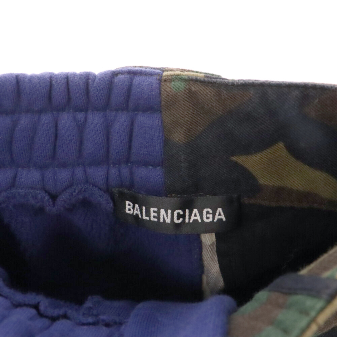 Balenciaga(バレンシアガ)のBALENCIAGA バレンシアガ 21SS TwoTone Cargo Shorts ツートン 切り替え カーゴハーフパンツ 659096 TKL14 カーキ/ブルー メンズのパンツ(その他)の商品写真
