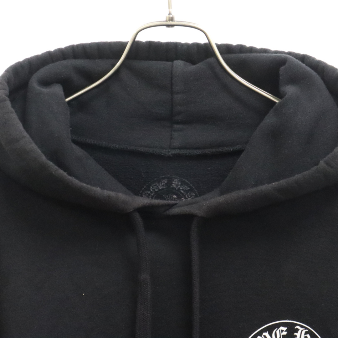 Chrome Hearts(クロムハーツ)のCHROME HEARTS クロムハーツ Horseshoe Pullover Hoodie ホースシュー クロス バックプリント プルオーバーパーカー ブラック メンズのトップス(パーカー)の商品写真