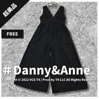 ダニーアンドアン(Danny＆Anne)の【超美品】ダニーアンドアン オールインワン F ストライプ ラメ入り ✓4341(セット/コーデ)