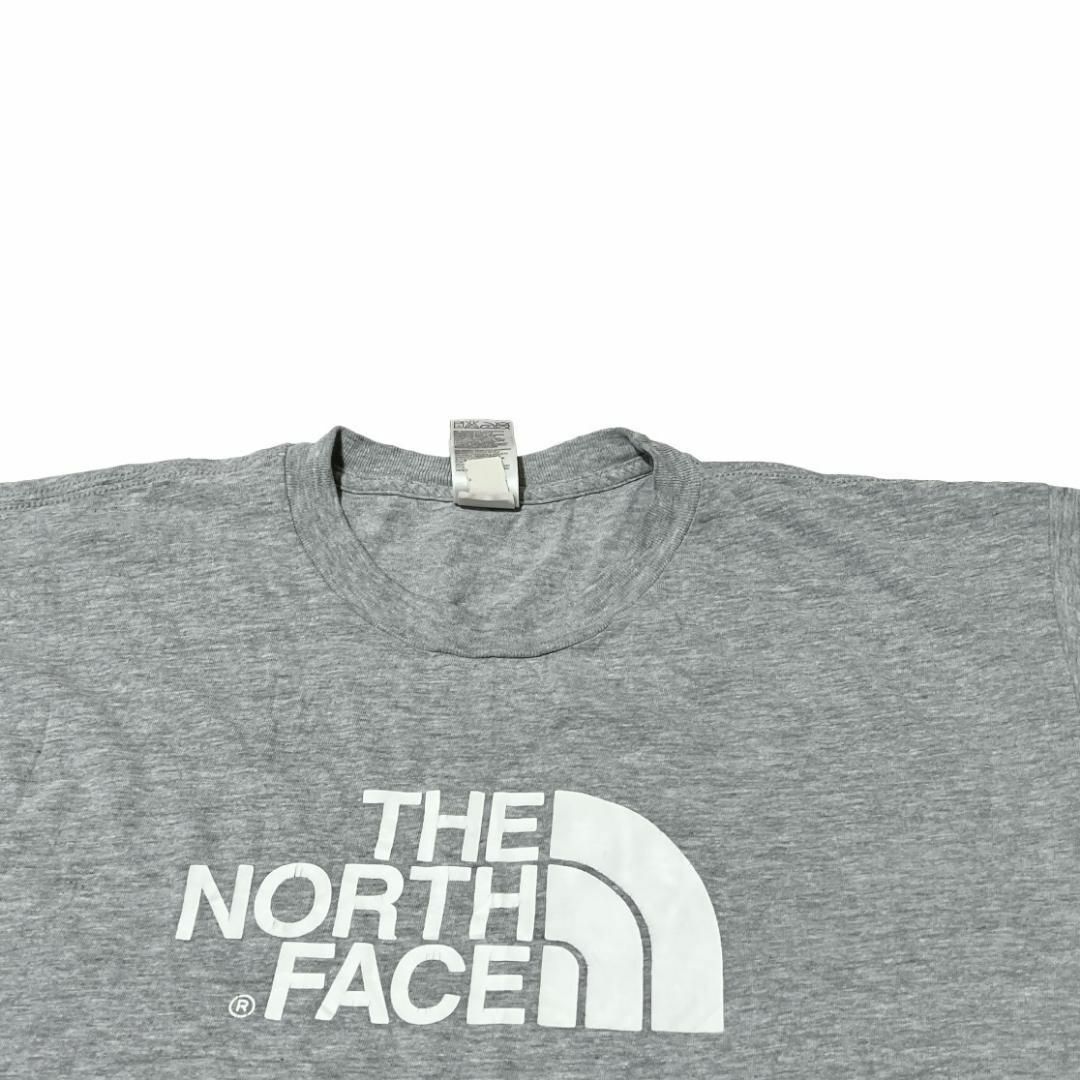 THE NORTH FACE(ザノースフェイス)のノースフェイス 半袖Tシャツ ロゴT グレー ビッグロゴ US古着 e91 メンズのトップス(Tシャツ/カットソー(半袖/袖なし))の商品写真